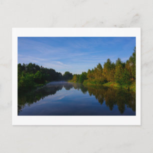 Carte Postale Paysage naturel Paysage Lac Sky Fog Canal