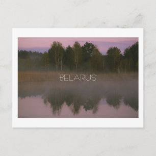 Carte Postale Paysage naturel Scène rurale Lac Brouillard