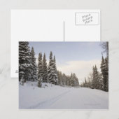 Carte Postale paysage Neige-couvert (Devant / Derrière)
