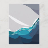 Carte Postale Paysage océanique d'Iceberg (Devant)