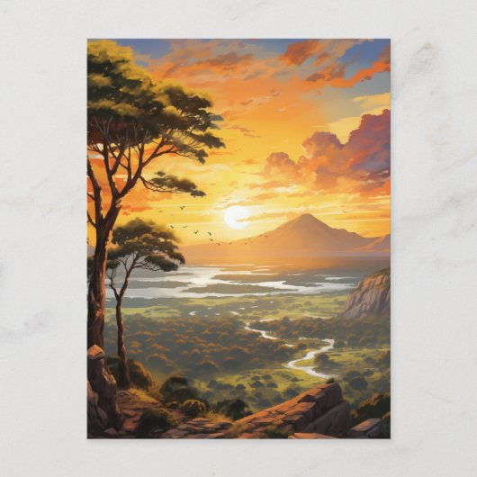 Carte Postale Paysage paisible de la nature #9 (Devant)