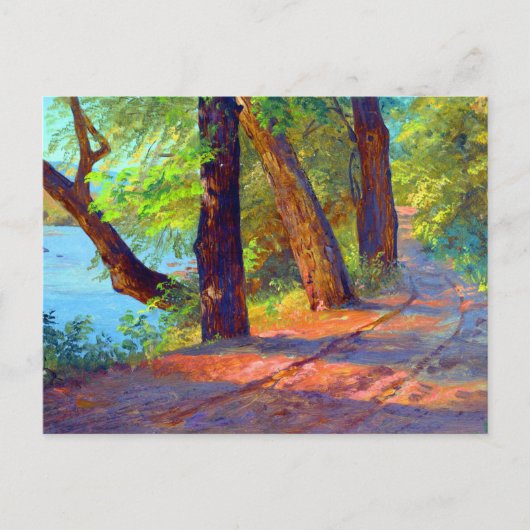 Carte Postale Paysage par l'église Frederic Edwin (Devant)