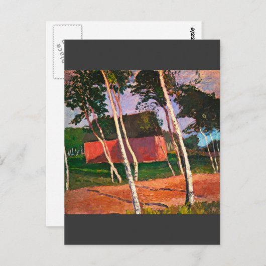 Carte Postale Paysage par Paula Modersohn-Becker (Devant / Derrière)