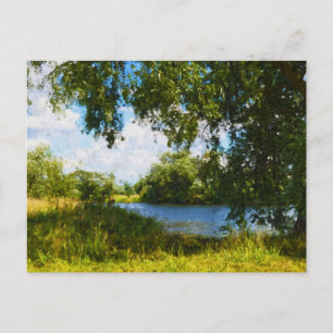 Carte Postale Paysage peint de la rivière Havel dans la région d