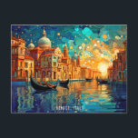 Carte Postale Paysage peinture Canaux de Venise Italie Travel Ar<br><div class="desc">Paysage Peinture Canaux de Venise Italie Travel Art Carte postale. C'est un autre 100% Snuggle Hamster Designs.</div>