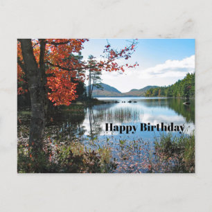 Carte Postale Paysage photo du lac d'Acadie dans le Maine pour u