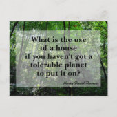 Carte Postale Paysage photographique de la forêt de Thoreau (Devant)