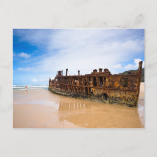 Carte Postale Paysage pittoresque Maheno bateau naufrage plage A
