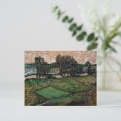 Carte Postale Paysage, Pont à travers Oise par Vincent van Gogh (Debout devant)