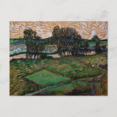 Carte Postale Paysage, Pont à travers Oise par Vincent van Gogh (Devant)