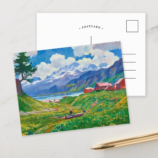 Carte Postale Paysage printanier | Giovanni Giacometti