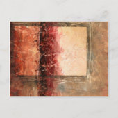 Carte Postale Paysage rouge Abstrait (Devant)