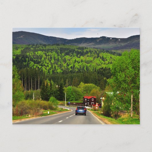 Carte Postale Paysage roumain (Devant)