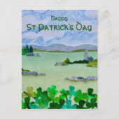 Carte Postale Paysage Shamrock de la Saint Patrick (Devant)