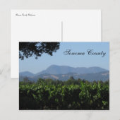 Carte Postale Paysage Sonoma ! (Devant / Derrière)