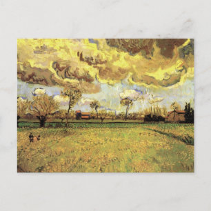 Carte Postale Paysage sous un ciel orageux par Vincent van Gogh