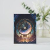 Carte Postale Paysage spatial de l'Imaginaire cosmique (Debout devant)