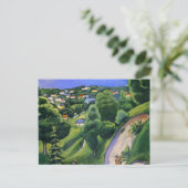 Carte Postale Paysage sur le Teggernsee avec un Lecteur (Debout devant)