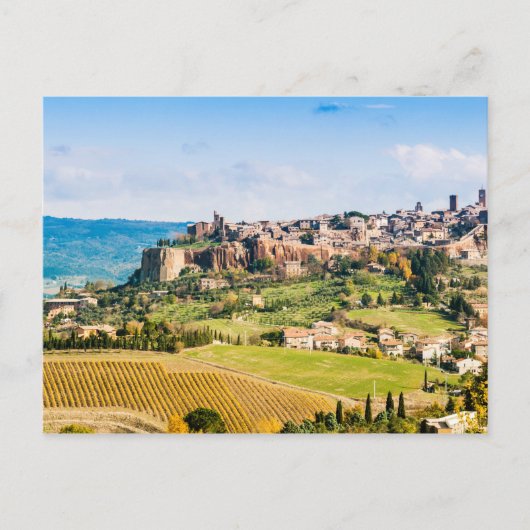 Carte Postale Paysage sur Orvieto (Devant)
