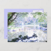 Carte postale - paysage suréclairé (Devant / Derrière)