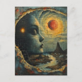 Carte Postale Paysage surréaliste Abstrait (Devant)