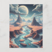 Carte Postale Paysage surréaliste | Monde magique (Devant)