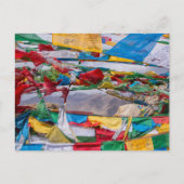 Carte Postale Paysage tibétain avec drapeaux de prière - Himalay (Devant)