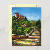 CARTE POSTALE PAYSAGE TOSCANE (Devant / Derrière)