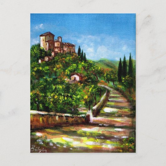 CARTE POSTALE PAYSAGE TOSCANE (Devant)