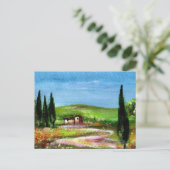CARTE POSTALE PAYSAGE TOSCANE 5 (Debout devant)