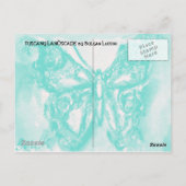 CARTE POSTALE PAYSAGE TOSCANE AUX COLLINES VERTES (Dos)