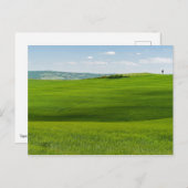Carte Postale Paysage typique de Toscane avec collines - Italie (Devant / Derrière)