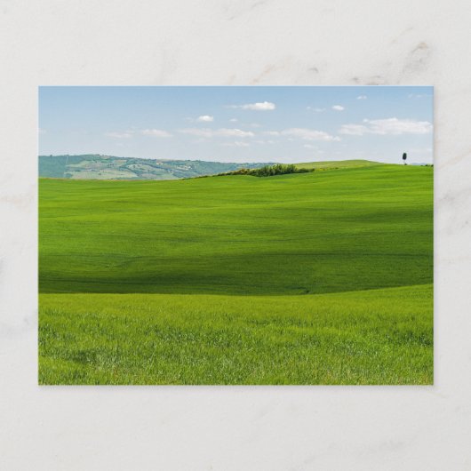 Carte Postale Paysage typique de Toscane avec collines - Italie (Devant)
