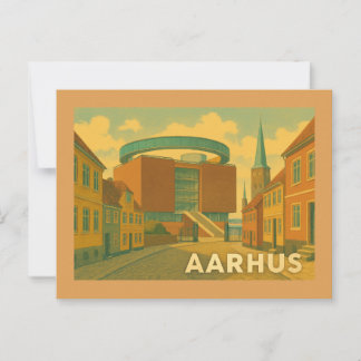 Carte Postale Paysage urbain d'Aarhus Danemark