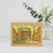 Carte Postale Paysage urbain d'Aarhus Danemark (Debout devant)