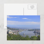 Carte Postale Paysage urbain de Budapest (Devant / Derrière)