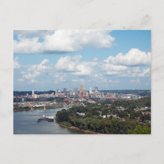 Carte Postale Paysage urbain de Cincinnati (Devant)