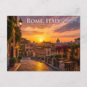 Carte Postale Paysage urbain de coucher de soleil Souvenir de vo