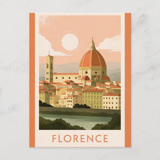 Carte Postale Paysage urbain de Florence (Devant)