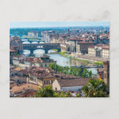 Carte Postale Paysage urbain de Florence - Ponte Vecchio sur le  (Devant)