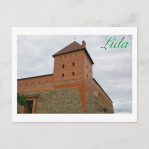 Carte Postale Paysage urbain de la ville de Lida en Biélorussie 
