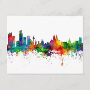 Carte Postale Paysage urbain de Liverpool Angleterre