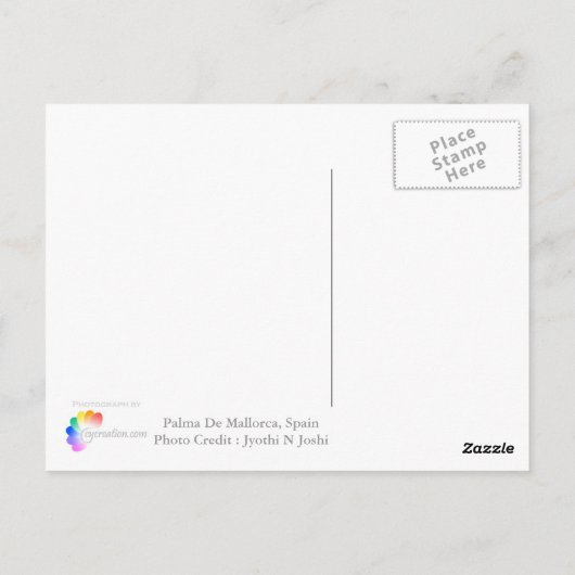 Carte Postale Paysage urbain de Majorque (Dos)