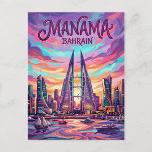 Carte Postale Paysage urbain de Manama à Bahreïn