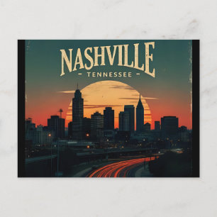 Carte Postale Paysage urbain de Nashville Tennessee