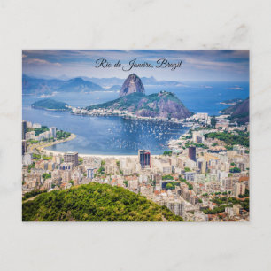 Carte Postale Paysage urbain de Rio de Janeiro, Brésil