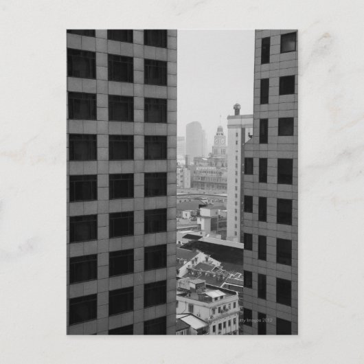 Carte Postale Paysage urbain de Shanghai, Chine (Devant)