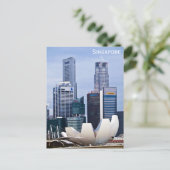 Carte Postale Paysage urbain de Singapour Musée ArtScience Voyag (Debout devant)