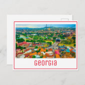 Carte Postale Paysage urbain de Tbilissi Géorgie Architecture de (Devant / Derrière)