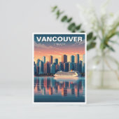 Carte Postale Paysage urbain de Vancouver Canada Voyage (Debout devant)